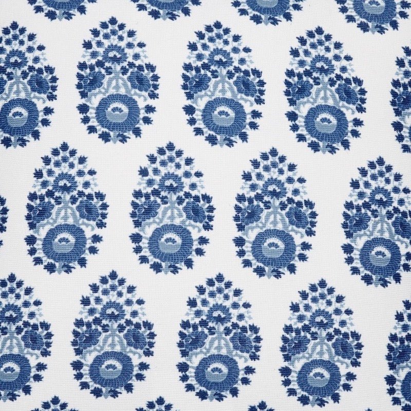 John Robshaw Adira Indigo Indoor Outdoor Pillow - Fabric Swatch - Fig Linens and Home