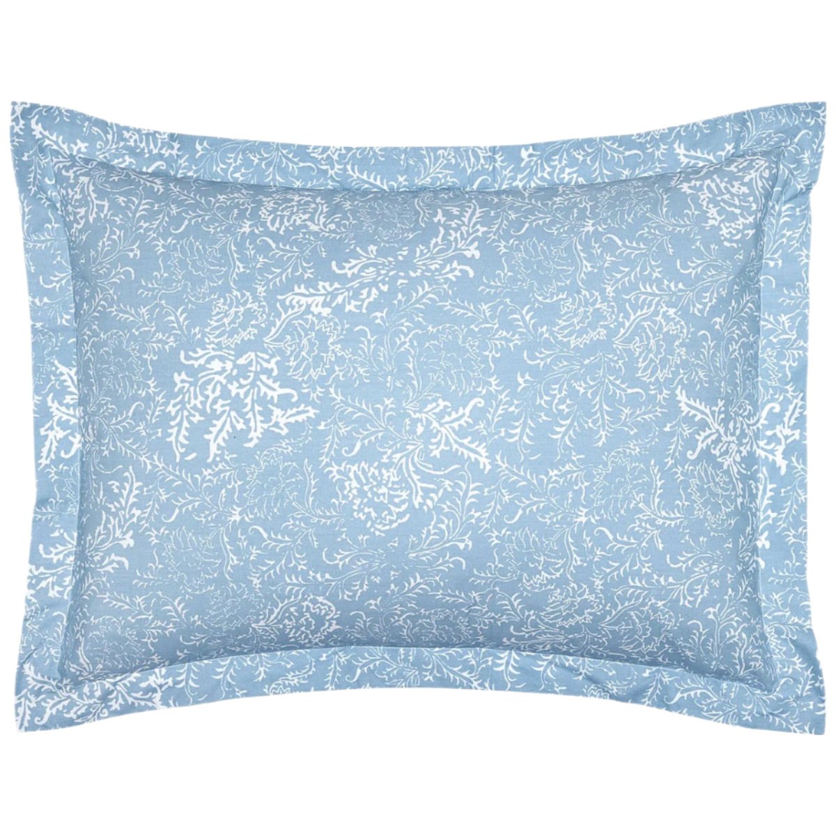 Pillow Sham - John Robshaw Textiles Avni Light Indigo Blue Bedding at Fig LInens and Home