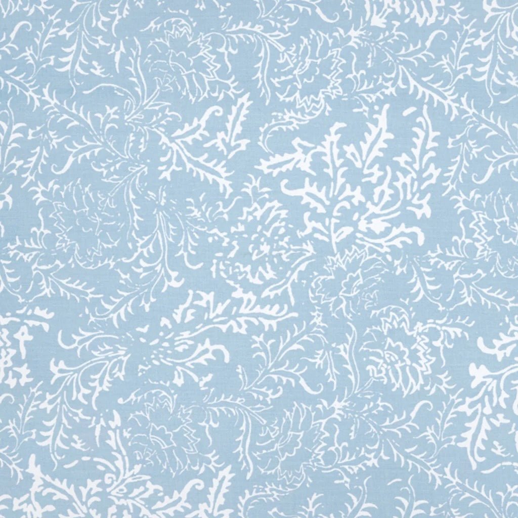 Swatch of Fabric - John Robshaw Textiles Avni Light Indigo Blue Bedding at Fig LInens and Home