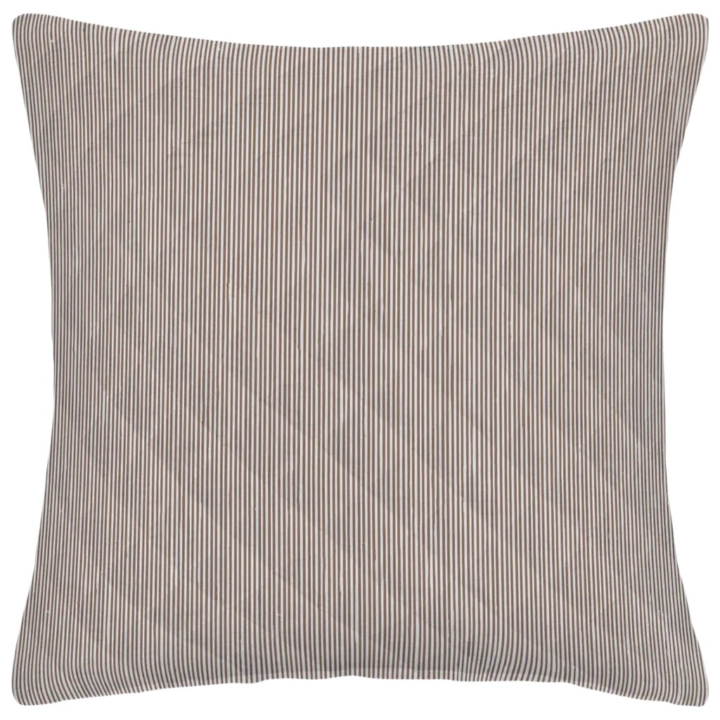 John Robshaw Nandi Coffee Brown Quilted European Square Sham | Fig Linens and Home