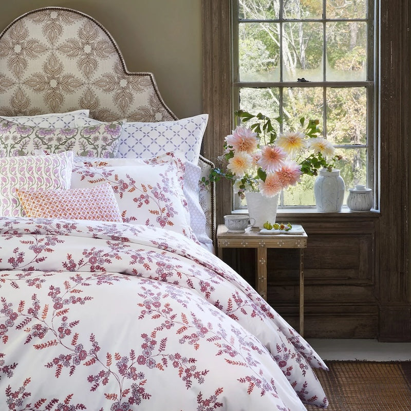 Oha Lavender Duvet Covers and Shams - Organic Cotton Bedding by John Robshaw Textiles
