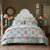 John Robshaw Bedding - Bipin Tangerine Quilted Coverlets and Pillow Shams