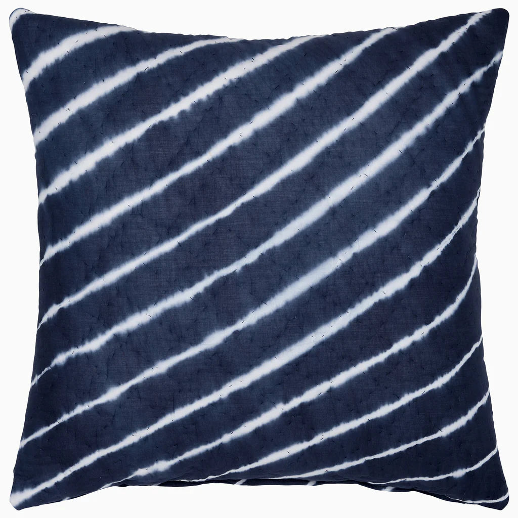 Euro Sham - Sagar Indigo Pillow Shams | John Robshaw Textiles Tie-Dye Bedding at Fig Linens and Home