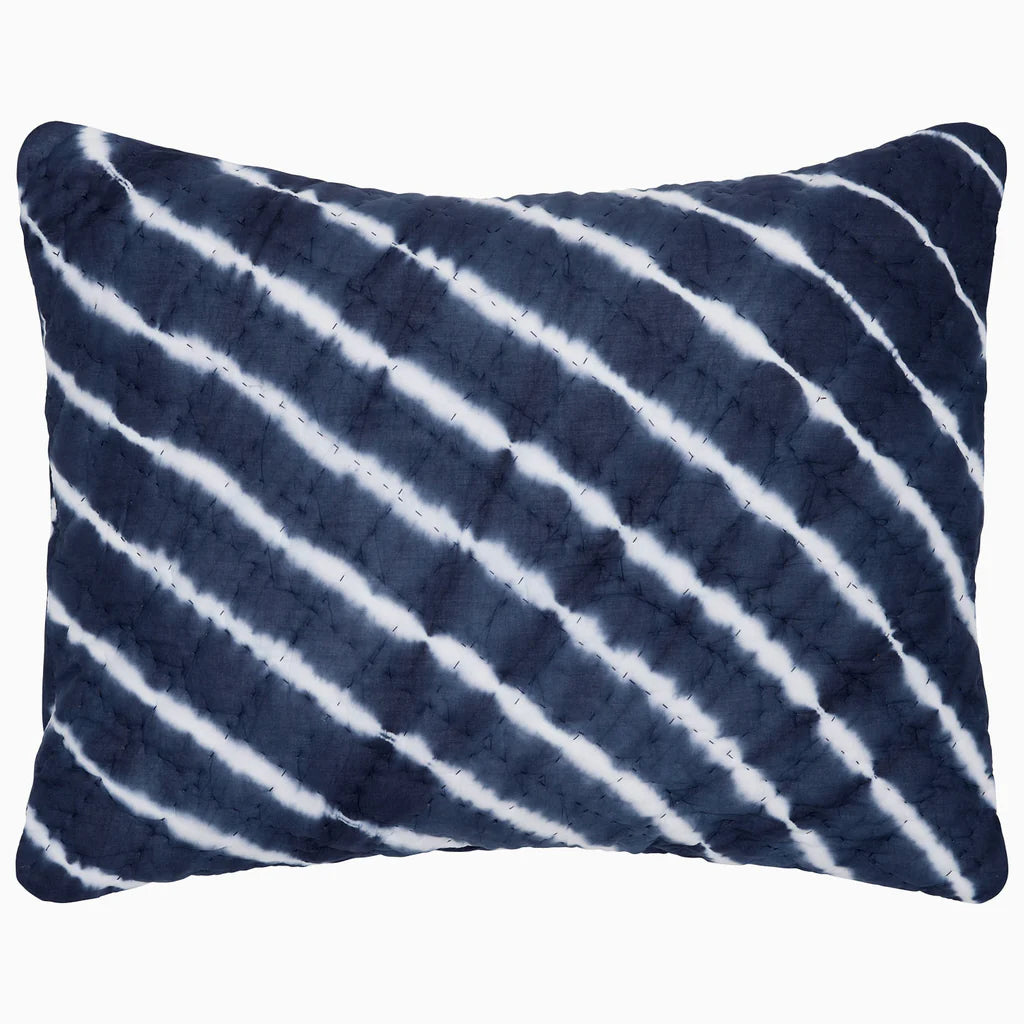 Pillow Sham - Sagar Indigo Pillow Covers | John Robshaw Textiles Tie-Dye at Fig Linens and Home