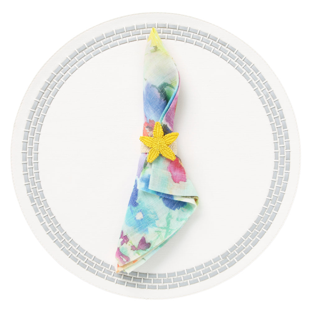 June Gray Placemat | Mode Living at Fig Linens and Home