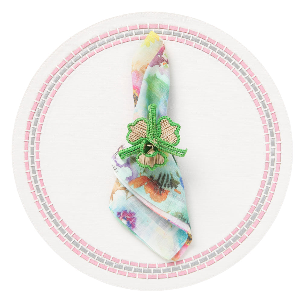 June Pink Placemat | Mode Living at Fig Linens and Home