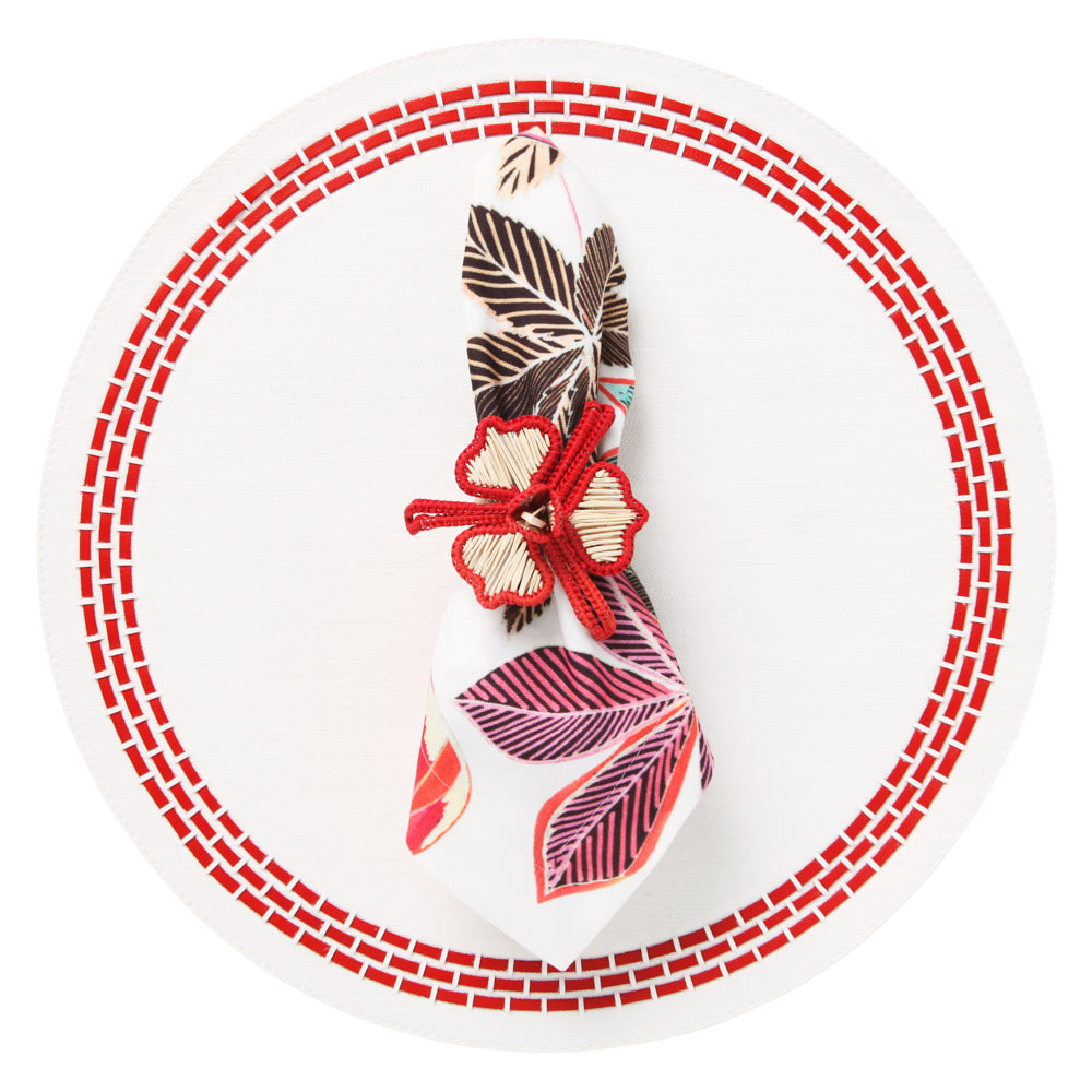 June Red Placemat | Mode Living at Fig Linens and Home