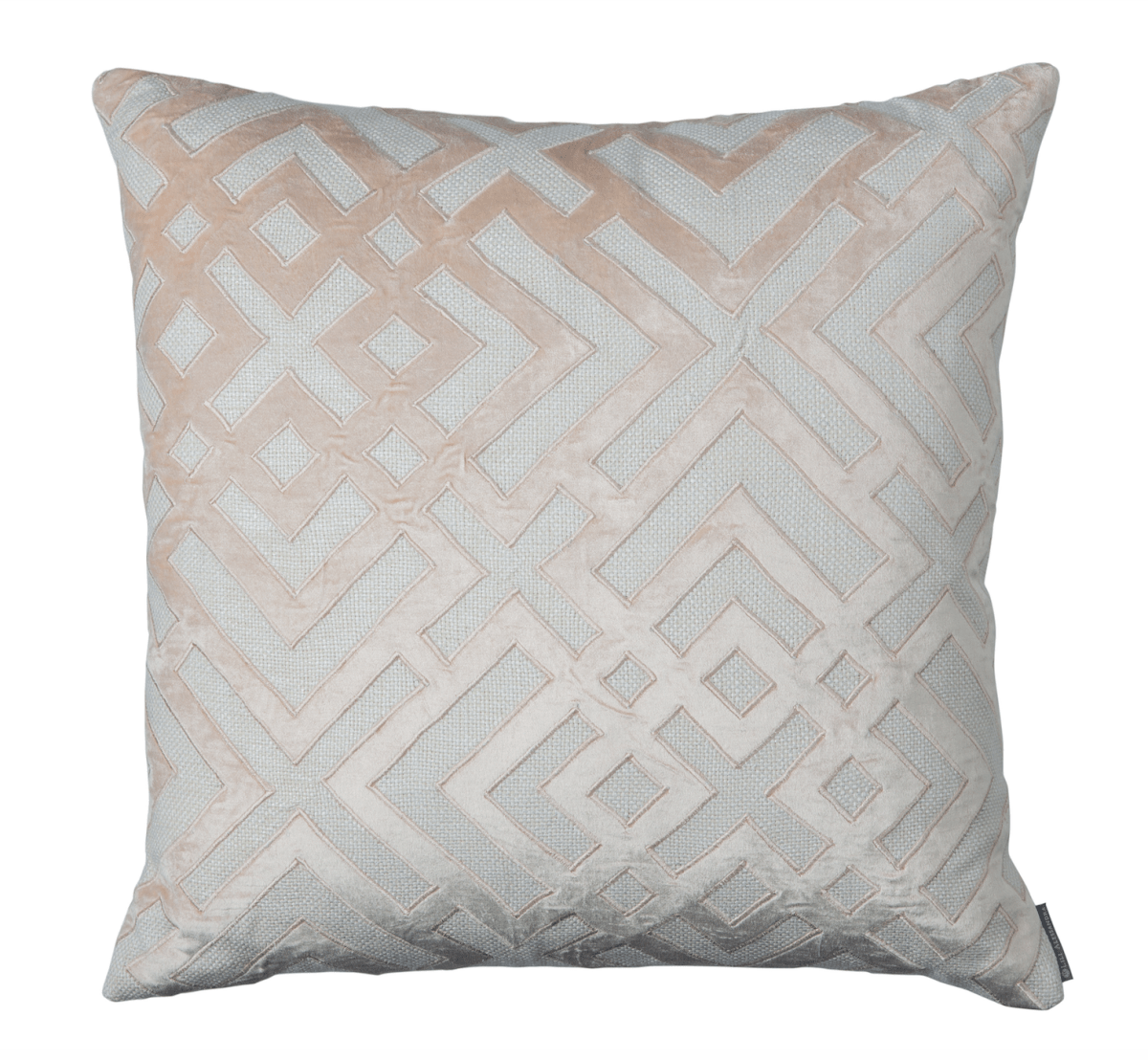 Karl Blush Square Pillow by Lili Alessandra