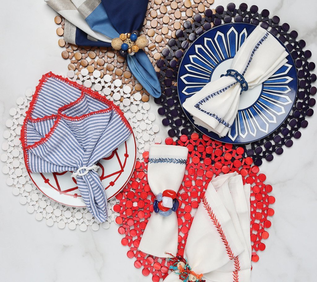 Kim Seybert Round Bamboo Placemats in All Colors - Fig Linens and Home