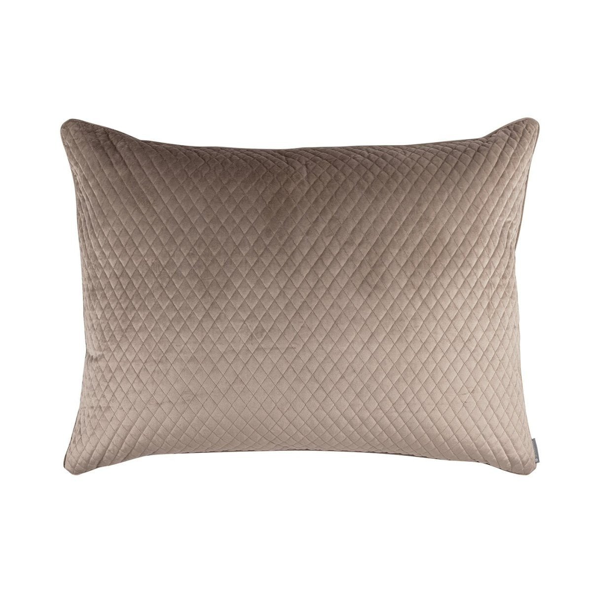 Fig Linens - Valentina Buff Quilted Luxe Euro Pillow by Lili Alessandra