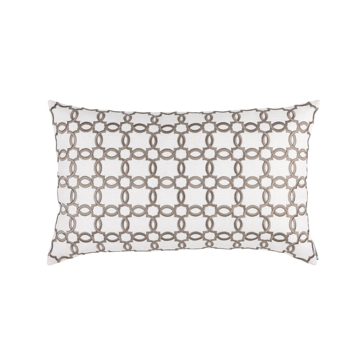 Lynx White & Dark Sand Large Pillow by Lili Alessandra | Fig Linens