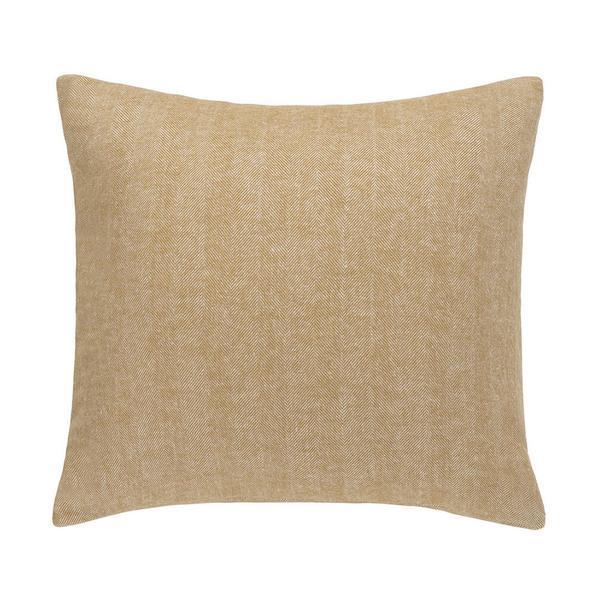 Lands Downunder Caramel Herringbone Pillow by Lands Downunder - at FIG LINENS AND HOME - 1