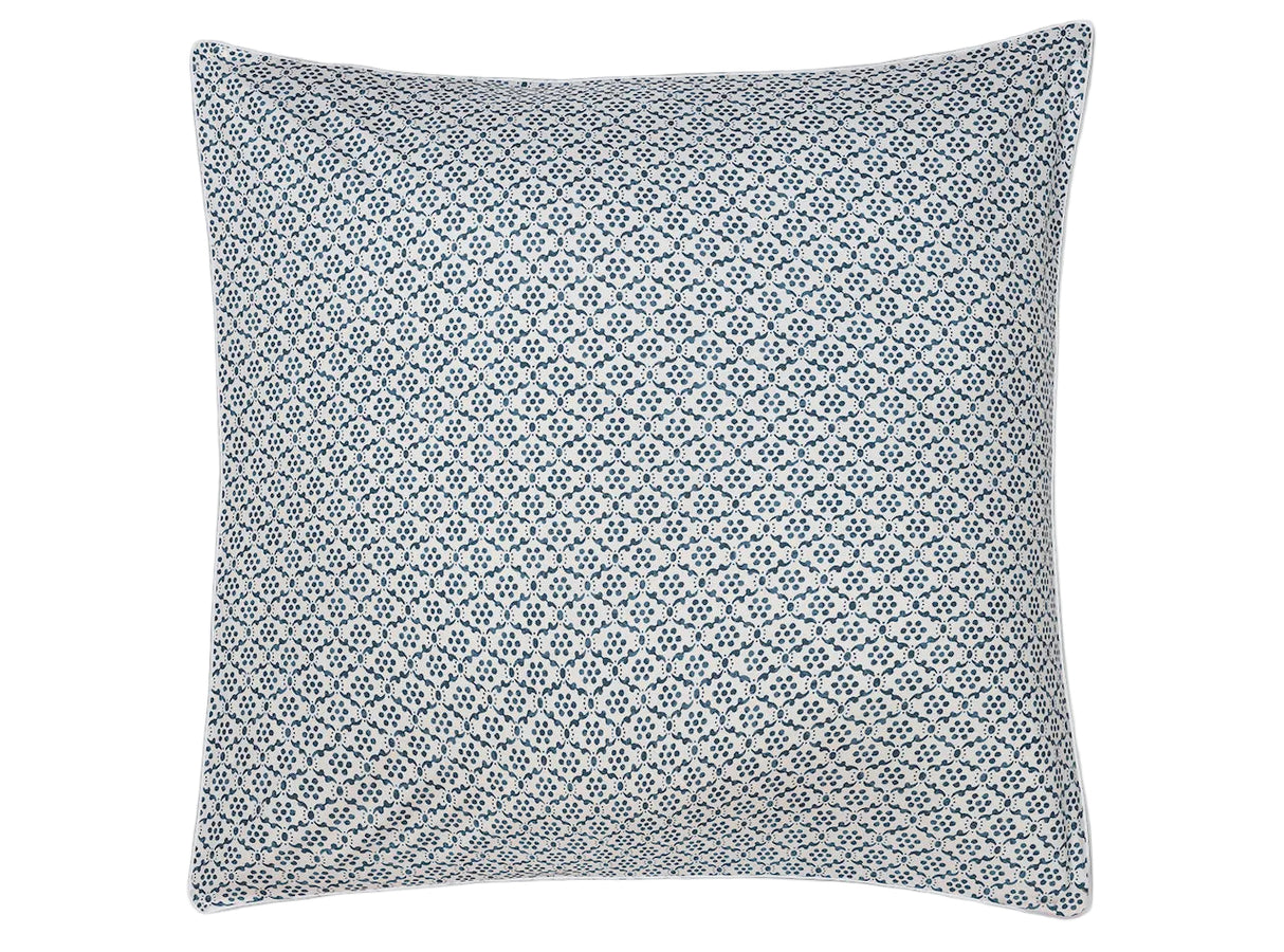 Euro Sham - Laksha Indigo Pillow Shams by Matouk Schumacher at Fig Linens and Home