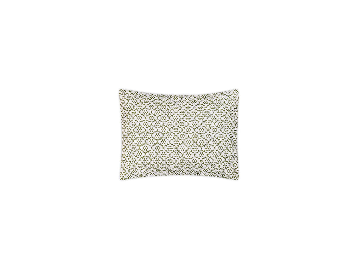 Quilted Boudoir Sham - Laksha Moss Pillow Shams by Matouk Schumacher at Fig Linens and Home