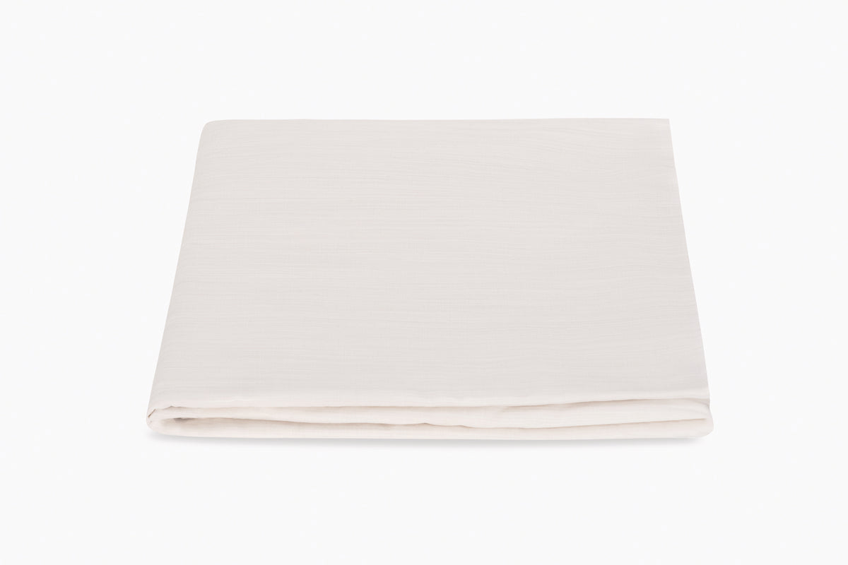 Lana Melange Café au Lait Fitted Sheet | Matouk at Fig Linens and Home