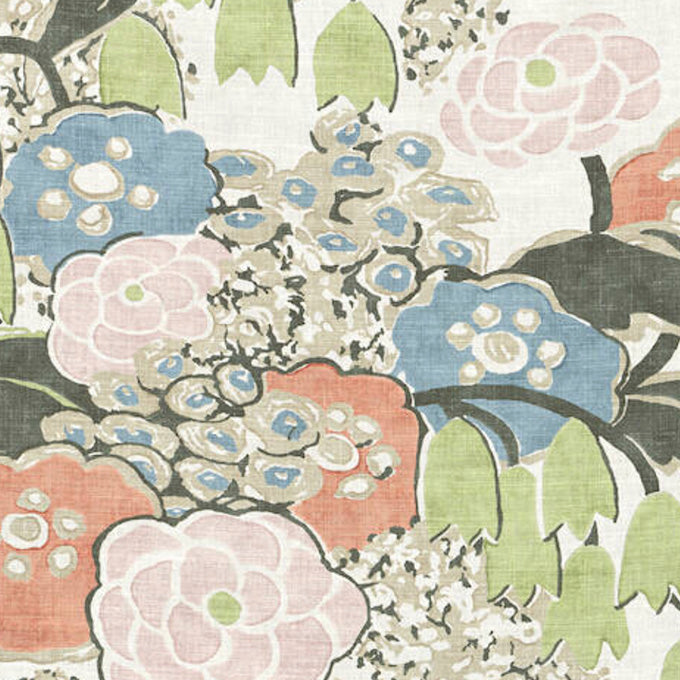 Swatch of Laura Fabric in Blush Pink - Legacy Linens Bedding Swatch - Anna French Thibaut Fabric