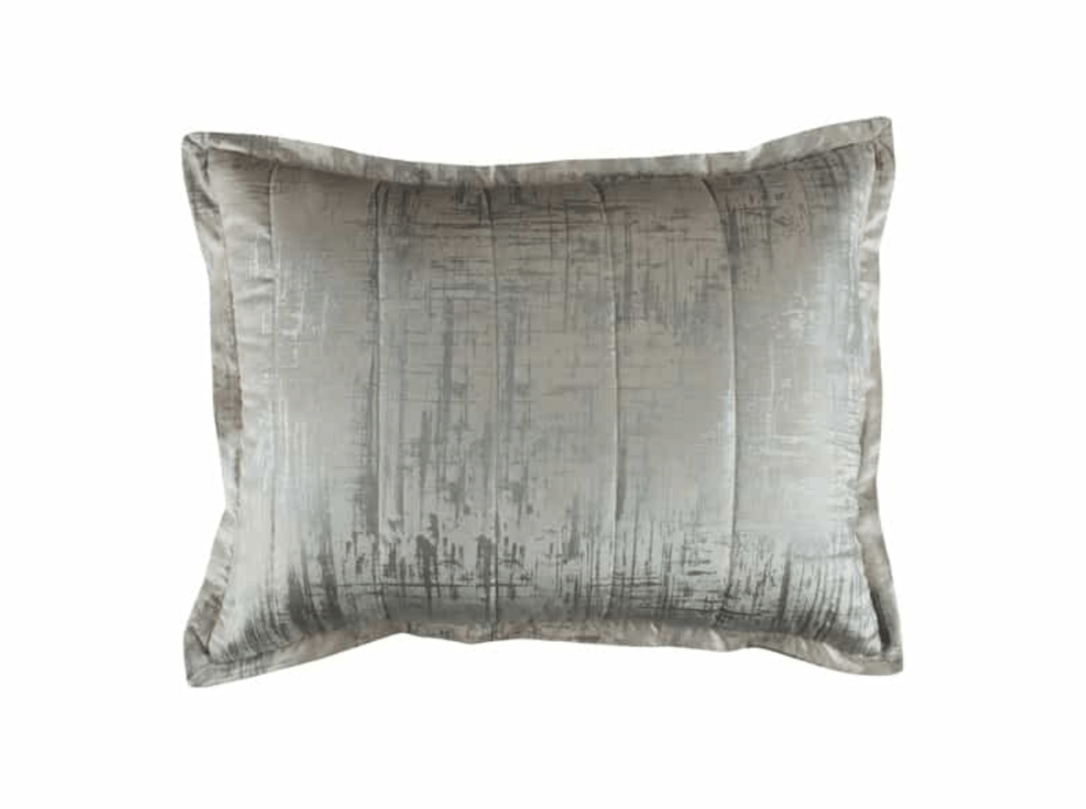 Lili Alessandra Moderne Ivory Velvet Standard Pillow - Fig Linens