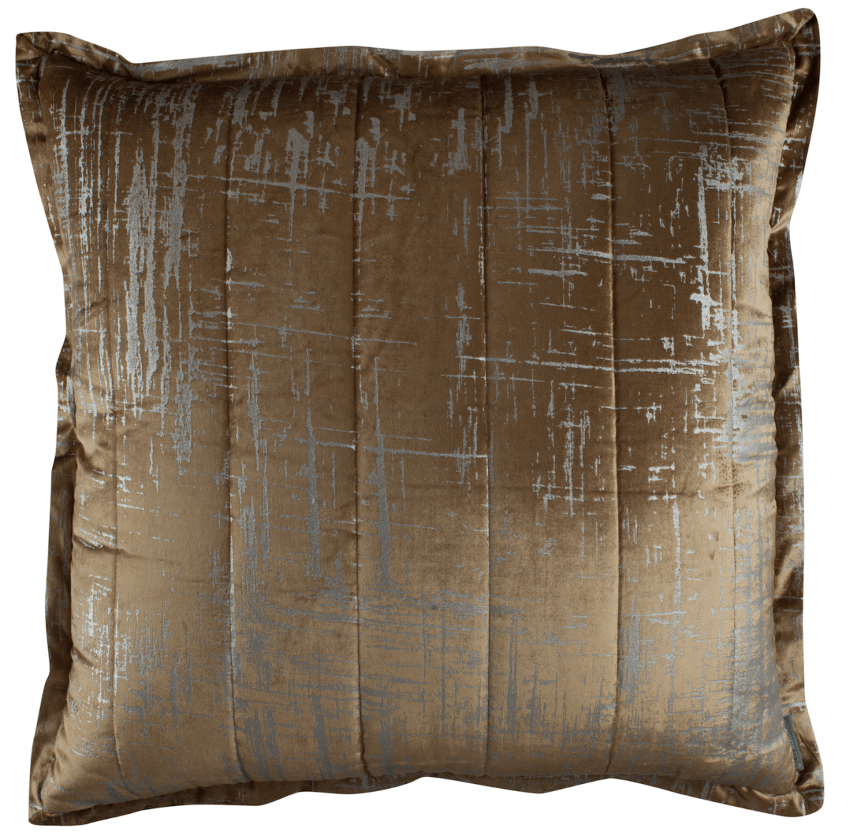 Lili Alessandra Moderne Straw Velvet Euro Pillow - Fig Linens