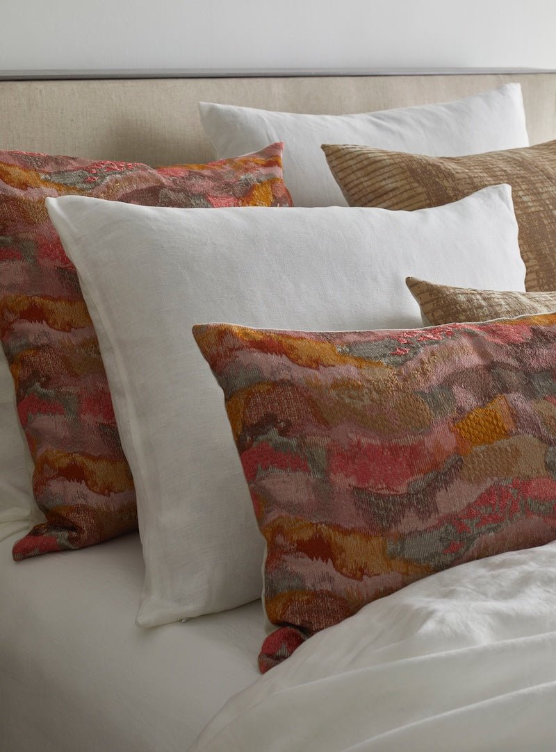 Detail of Shams - White Linen Duvet Set by Ann Gish at Fig Linens and Home - Art of Home Collection