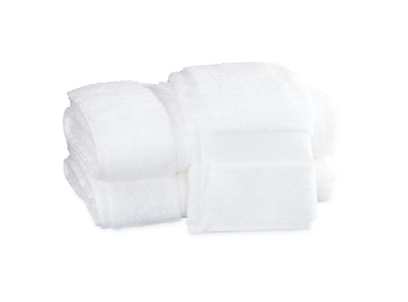 Matouk Lotus White Bath Towels at Fig Linens and Home