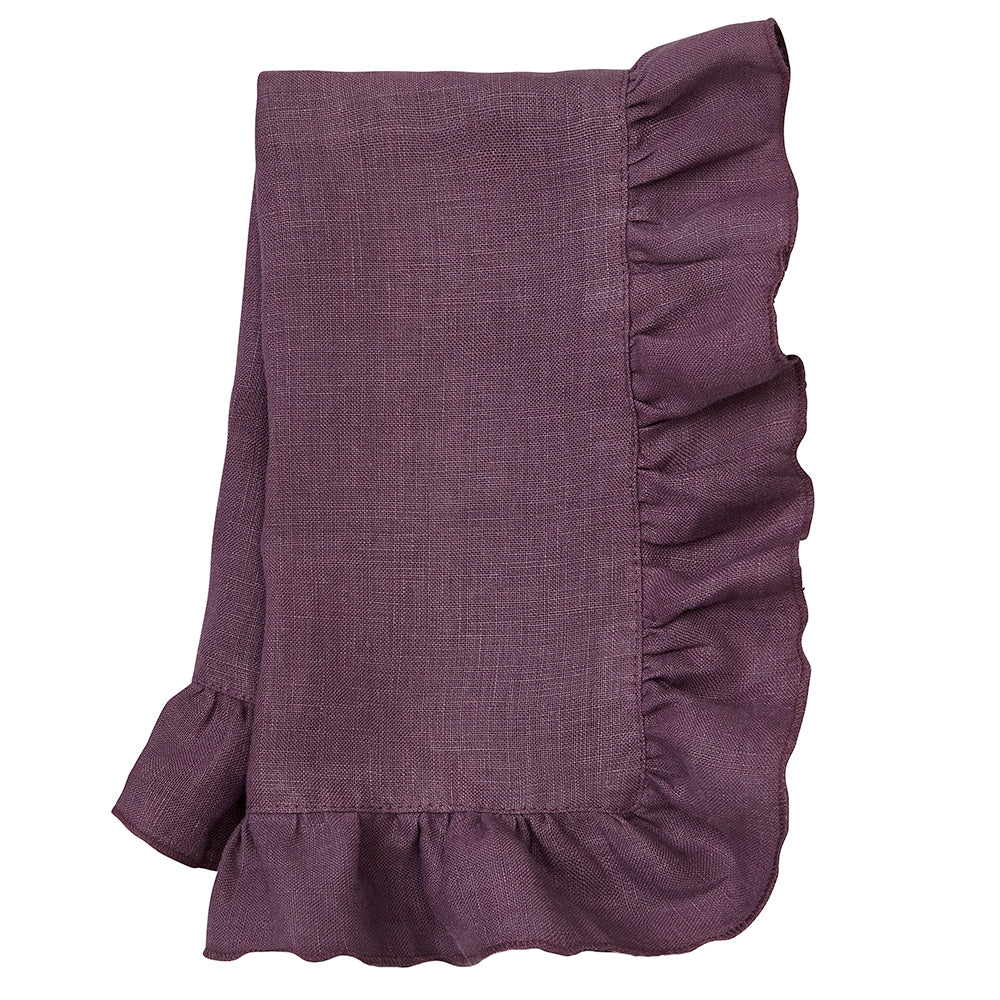 Lucca Eggplant Napkin | Mode Living at Fig Linens and Home
