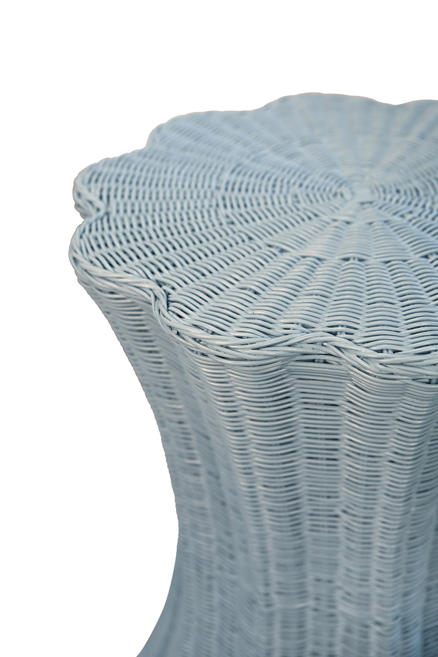 Worlds Away Maggie Light Blue Occasional Table at Fig Linens and Home - Detail 2