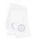 Matouk Carta Linens Guest Towels - Monogrammed in Letter D