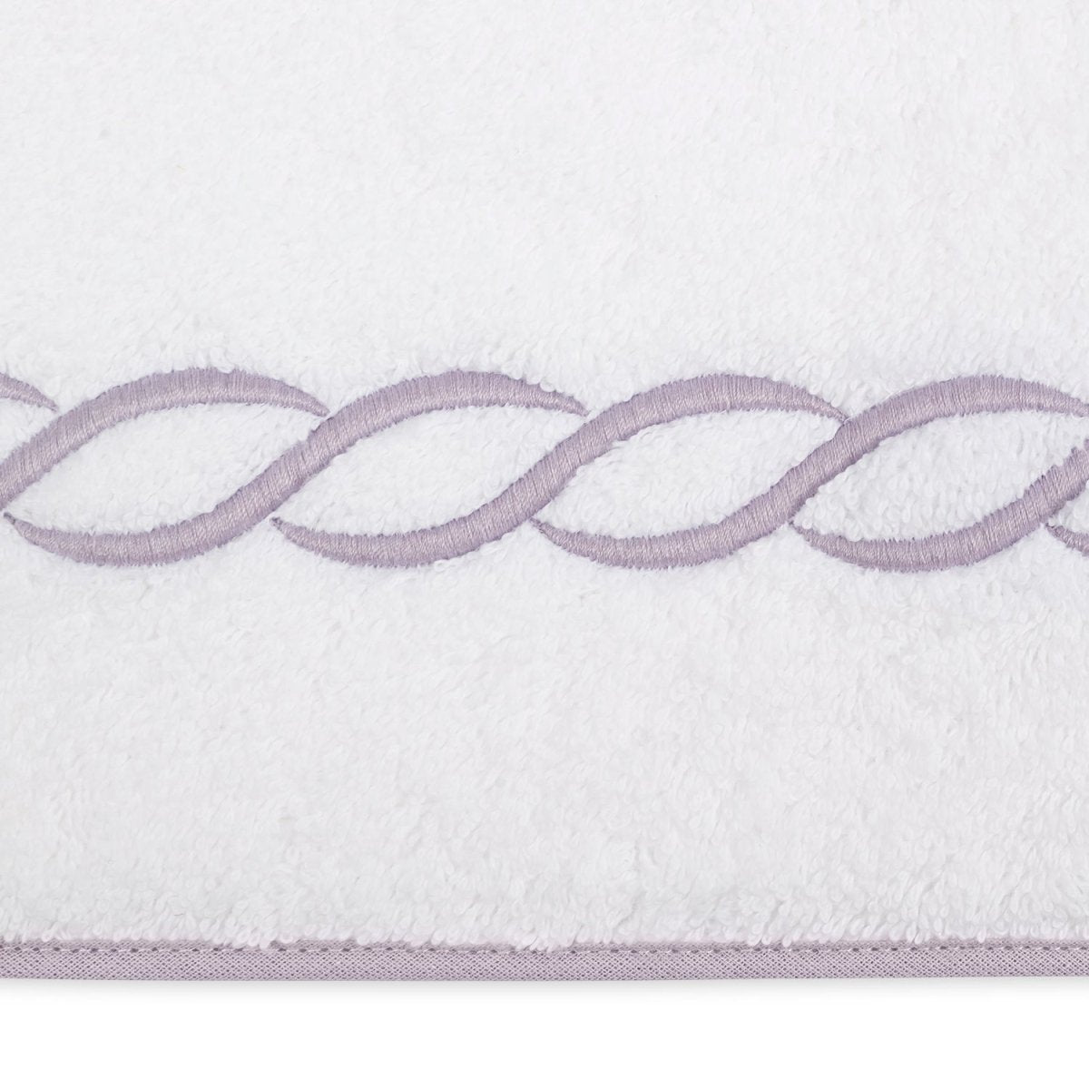 Swatch of Matouk Classic Chain Towels - Lavender - Fig Linens and Home