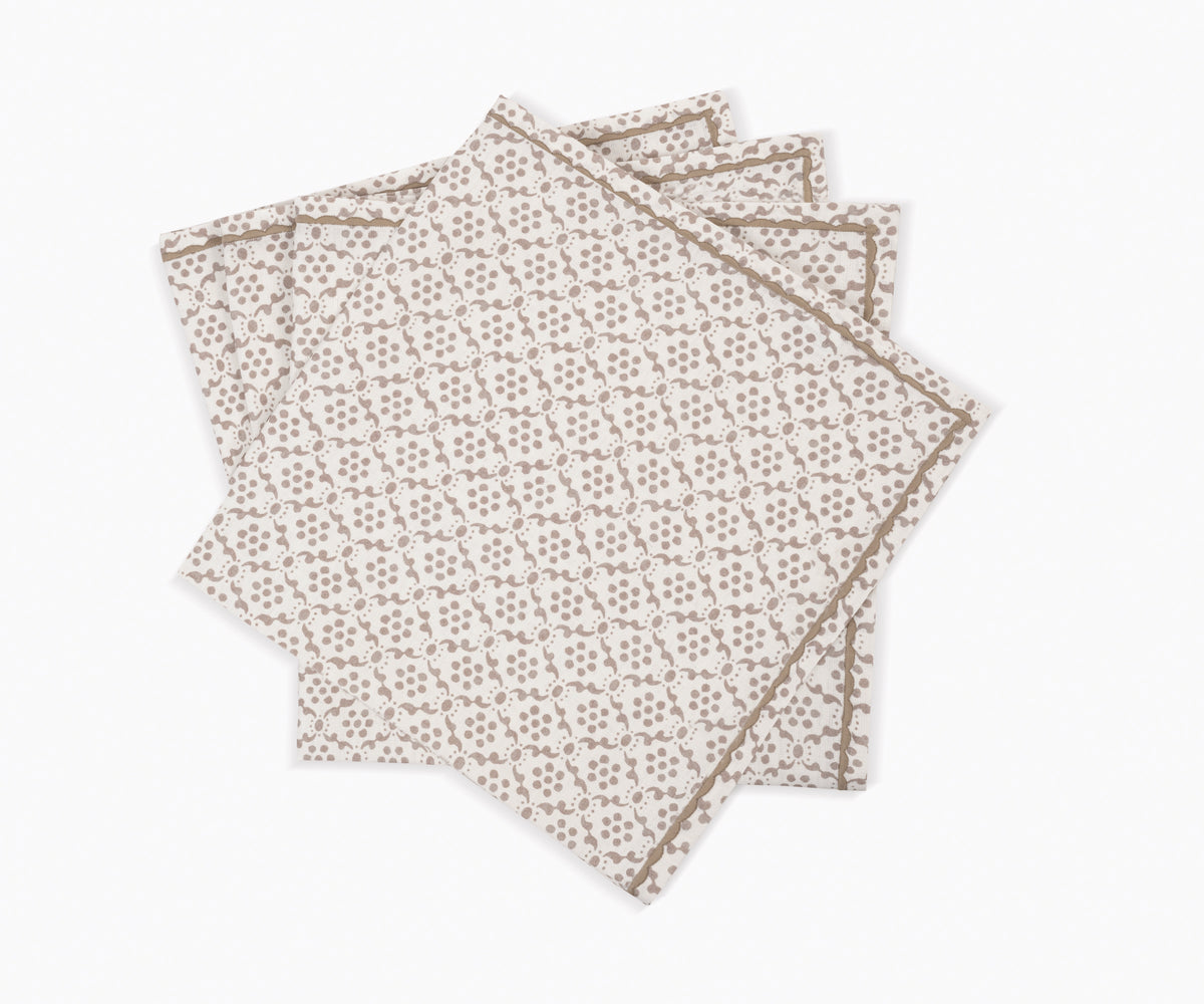 Oak Laksha Napkins Set of 4 by Matouk Schumacher at Fig Linens and Home