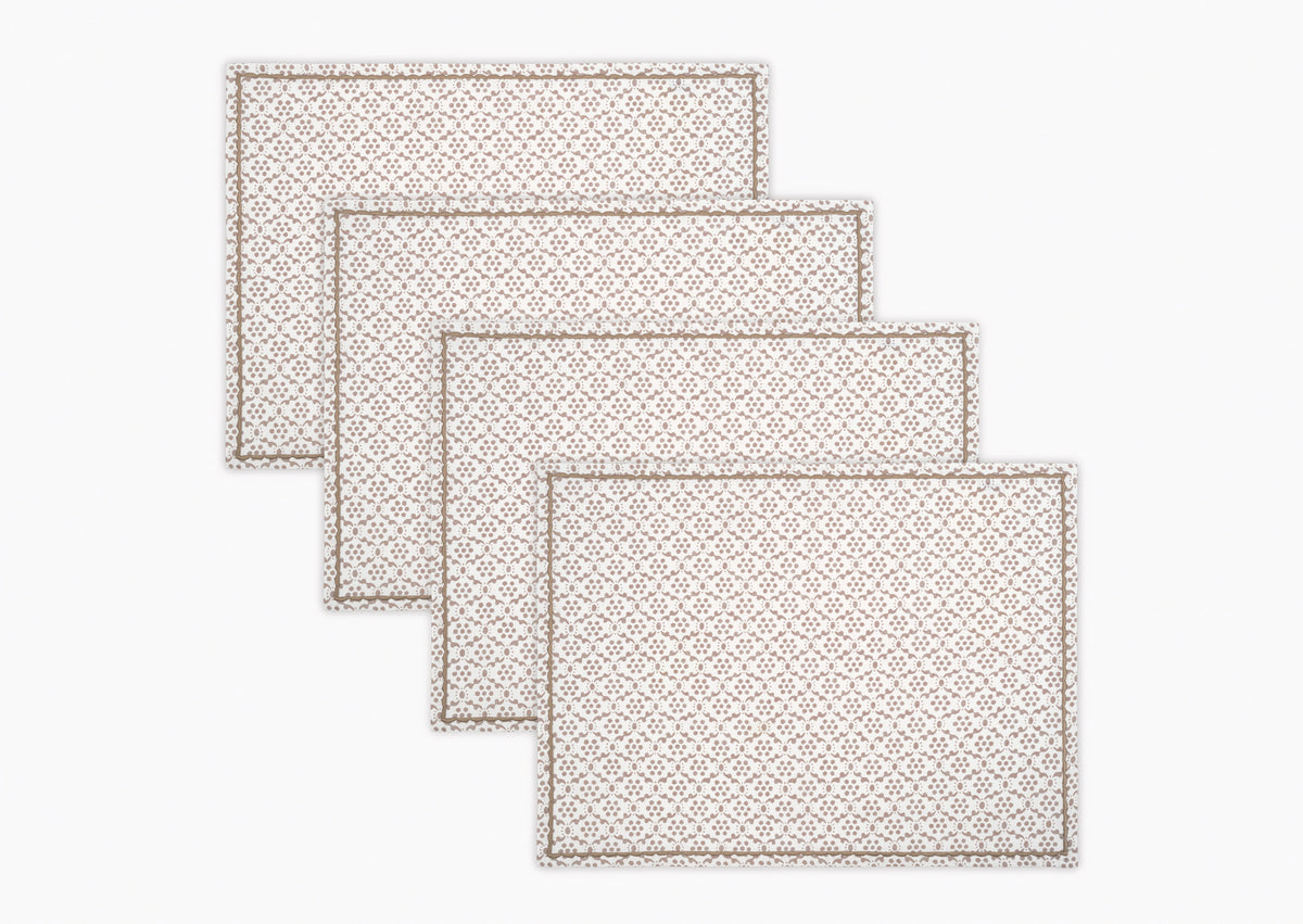 Laksha Oak Placemats Set of 4 by Matouk Schumacher at Fig Linens and Home