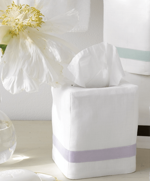 Fig Linens and Home - Lowell by Matouk - Linen tissue box covers
