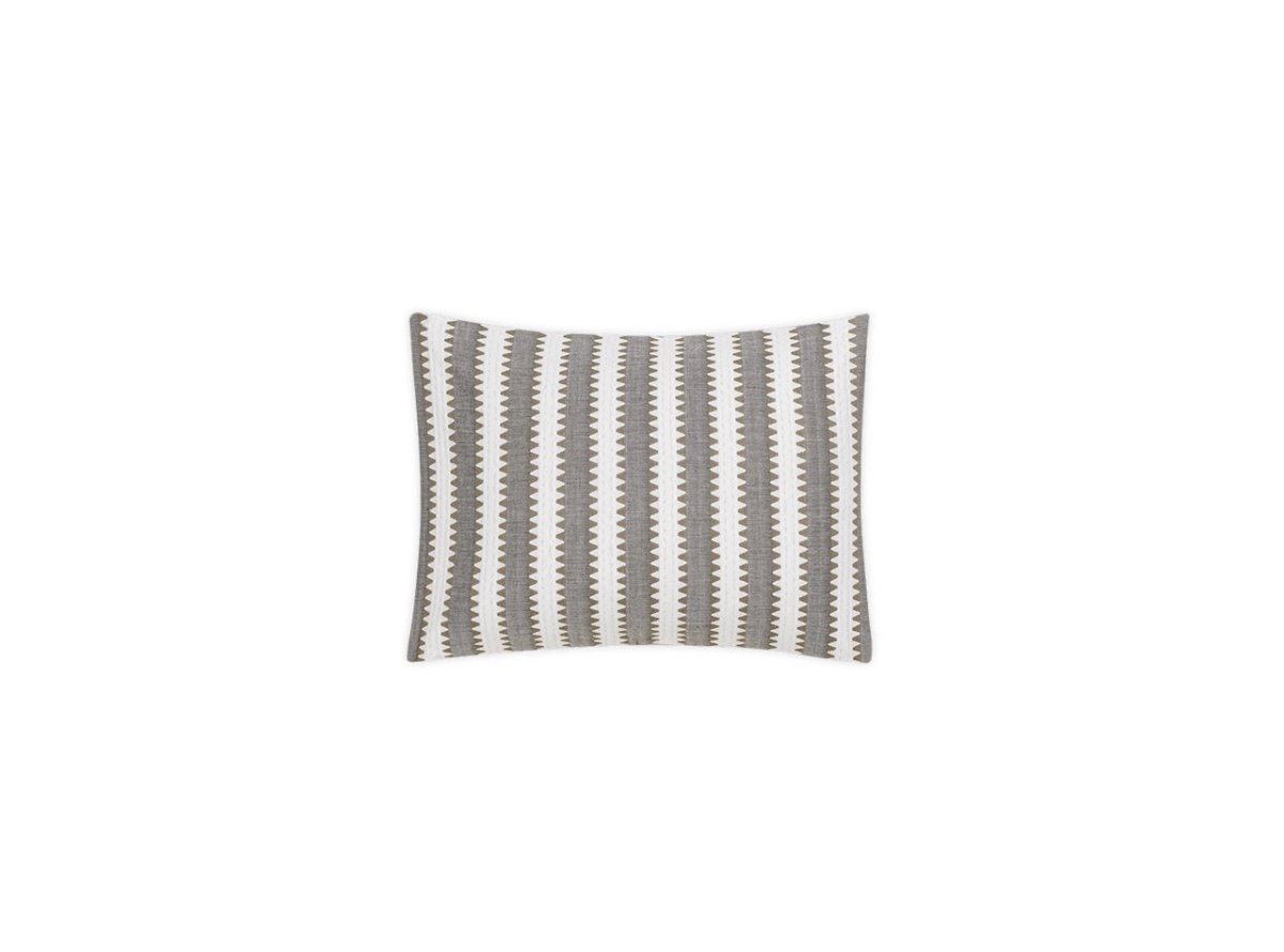 Boudoir Pillow - Apollo Stripe Comet Matelasse by Matouk Schumacher at Fig Linens and Home