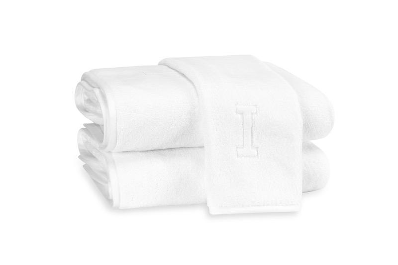 Matouk Auberge Bath Collection by Matouk - Wash Cloth 12x12" I at FIG LINENS AND HOME - 11