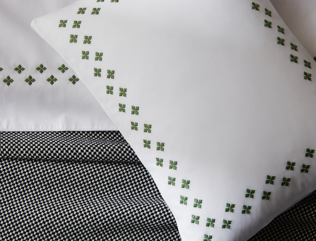 Matouk Casablanca Percale Bedding at Fig Linens and Home - Lifestyle View 3