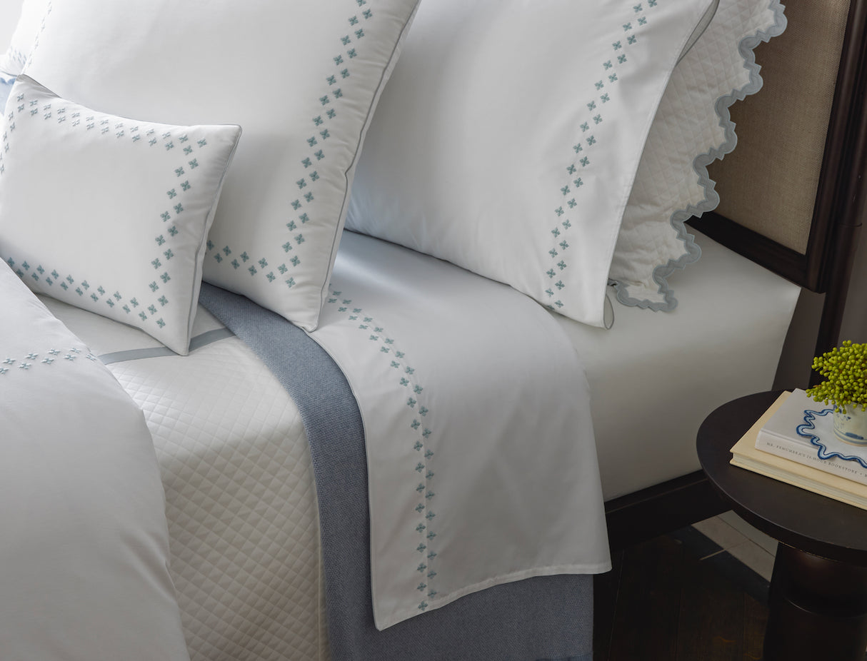 Matouk Casablanca Percale Bedding at Fig Linens and Home - Lifestyle View 6