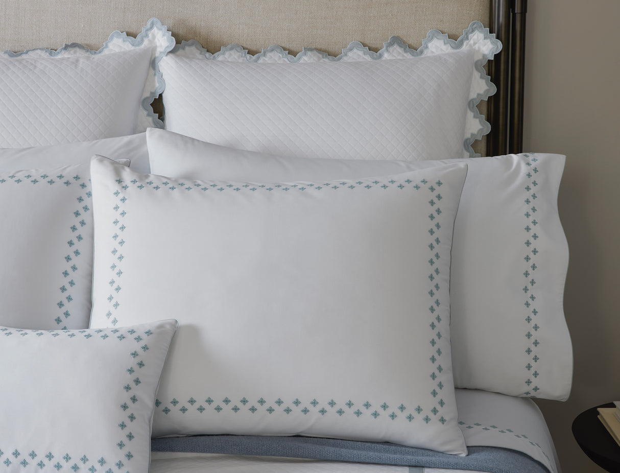 Matouk Casablanca Percale Bedding at Fig Linens and Home - Lifestyle View 4