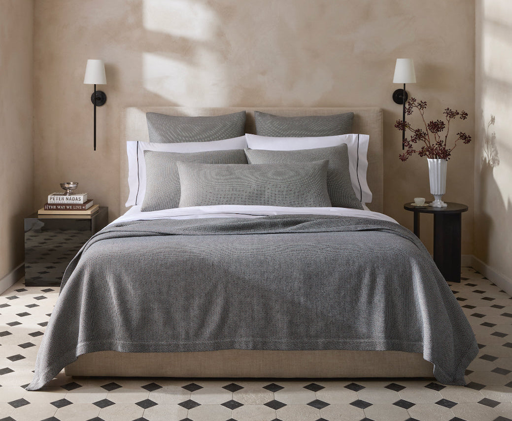 Matouk Jackson Pacific Coverlets at Fig Linens and Home - Lifestyle 1