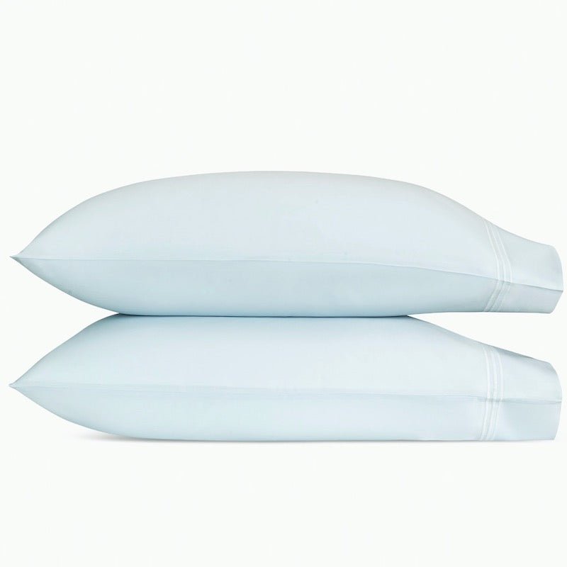 Matouk Bedding - Bel Tempo Nocturne Pillowcases in Blue Color - Fig Linens and Home