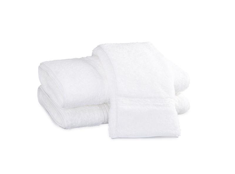 Bel Tempo White Bath Towels | Matouk at Fig Linens and Home