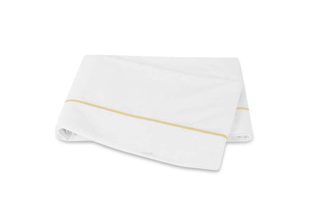 Matouk Bergamo Honey Flat Sheet | Fig Linens