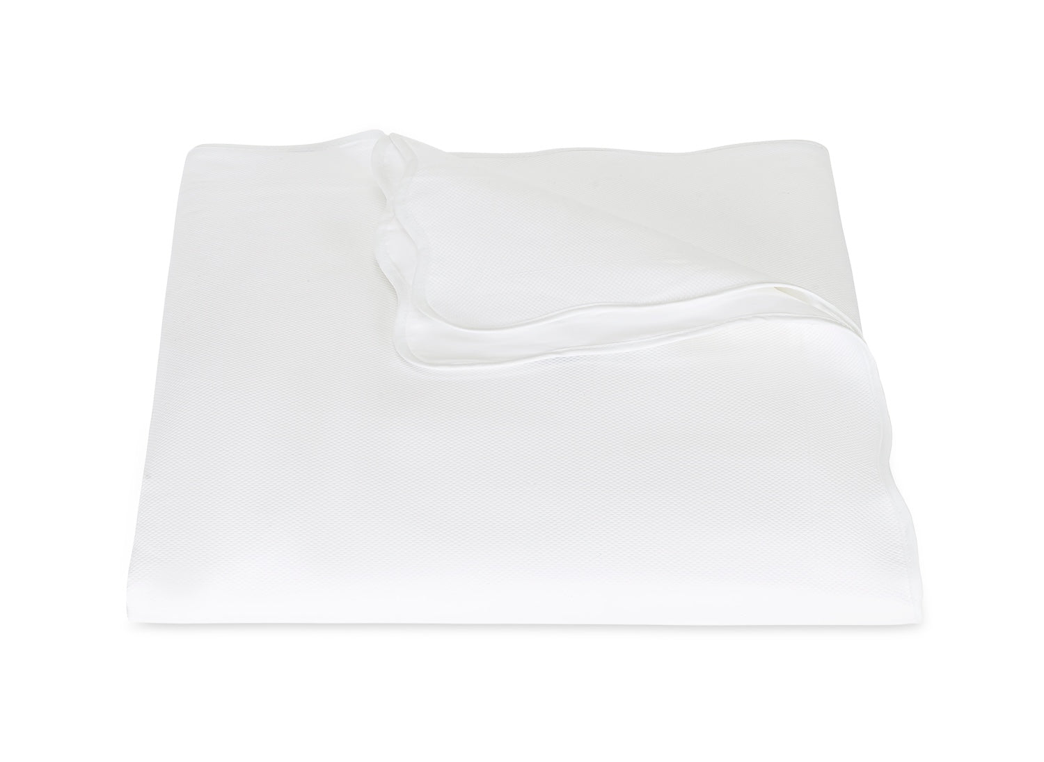Duvet Cover - Matouk Camila Pique White Bedding at Fig Linens and Home