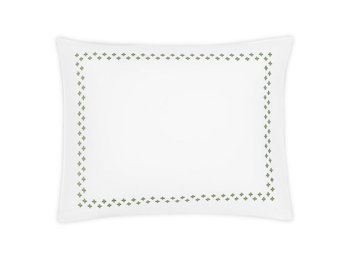 Matouk Casablanca Pillow Sham in Clover at Fig Linens and Home