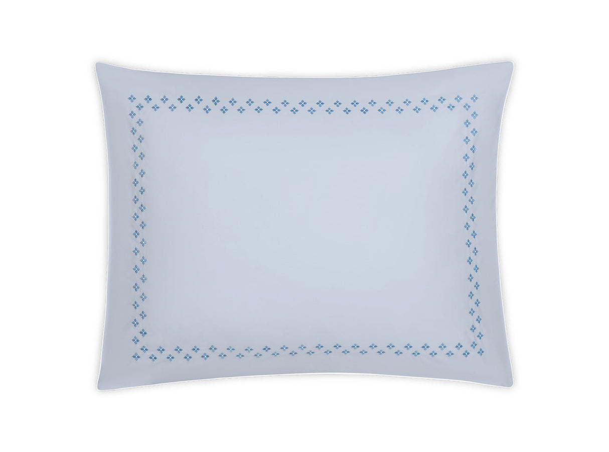 Matouk Casablanca Pillow Sham in Sky Blue at Fig Linens and Home