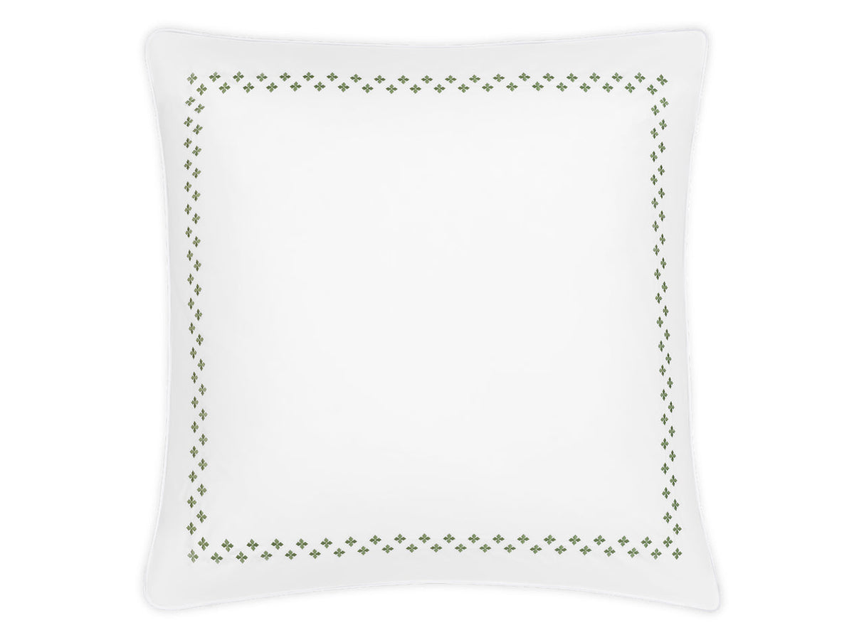Matouk Casablanca Euro Sham in Clover at Fig Linens and Home