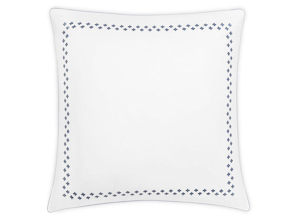Matouk Casablanca Euro Sham in Indigo at Fig Linens and Home