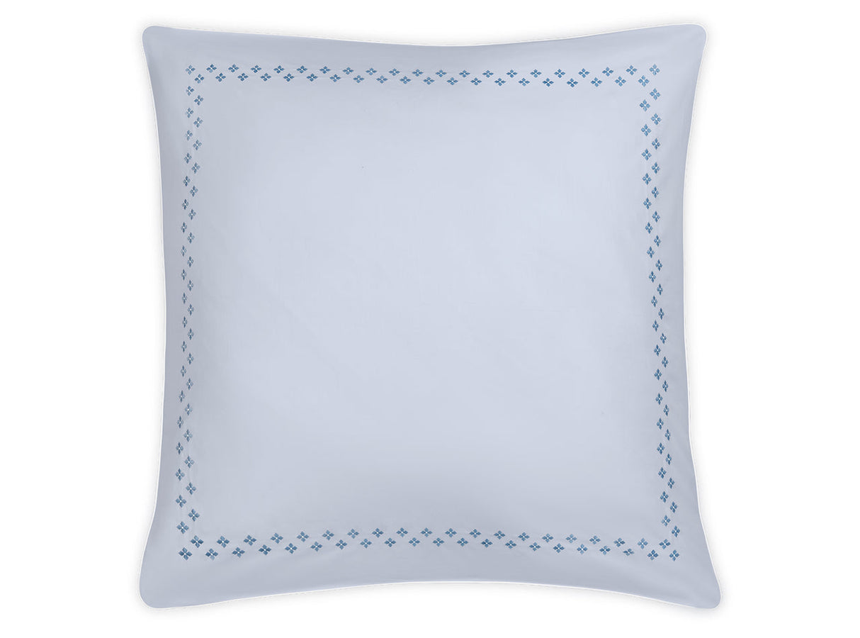 Matouk Casablanca Euro Sham in Sky Blue at Fig Linens and Home