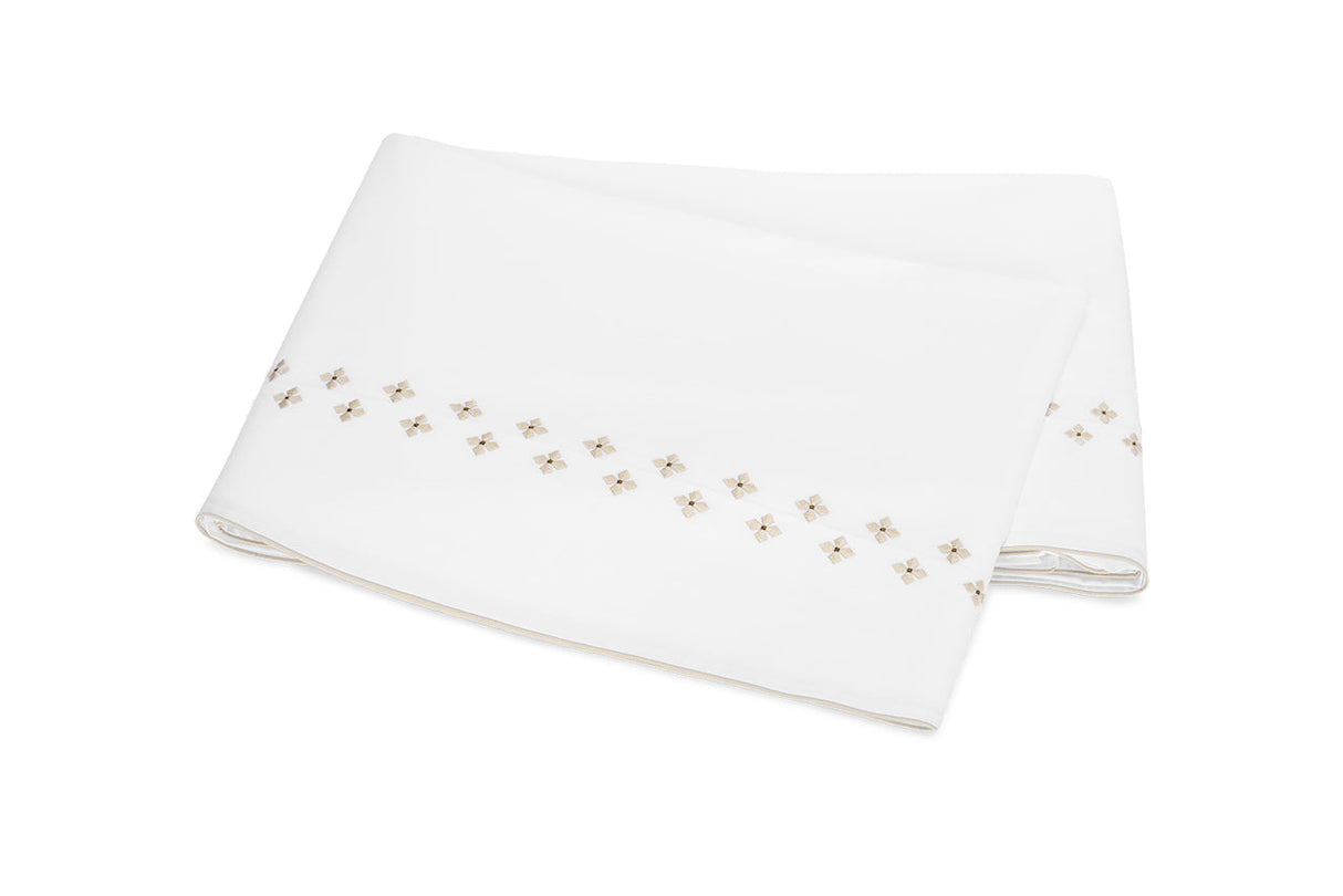 Matouk Casablanca Flat Sheet in Dune at Fig Linens and Home