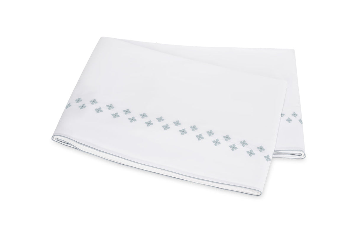 Matouk Casablanca Flat Sheet in Pool at Fig Linens and Home