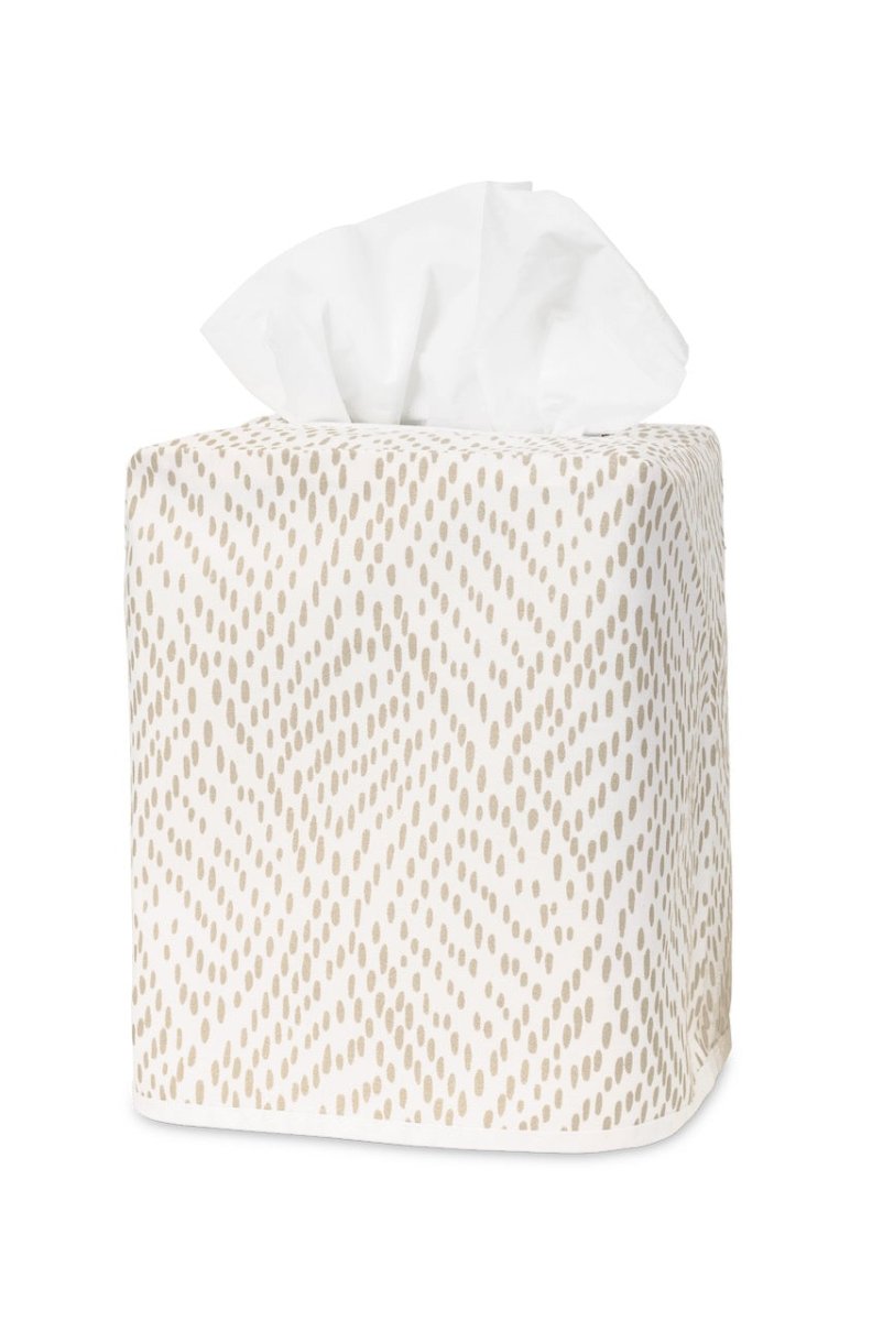 Tissue Box Cover - Duma Diamond Dune Tissue Cover - Matouk Schumacher at Fig Linens and Home