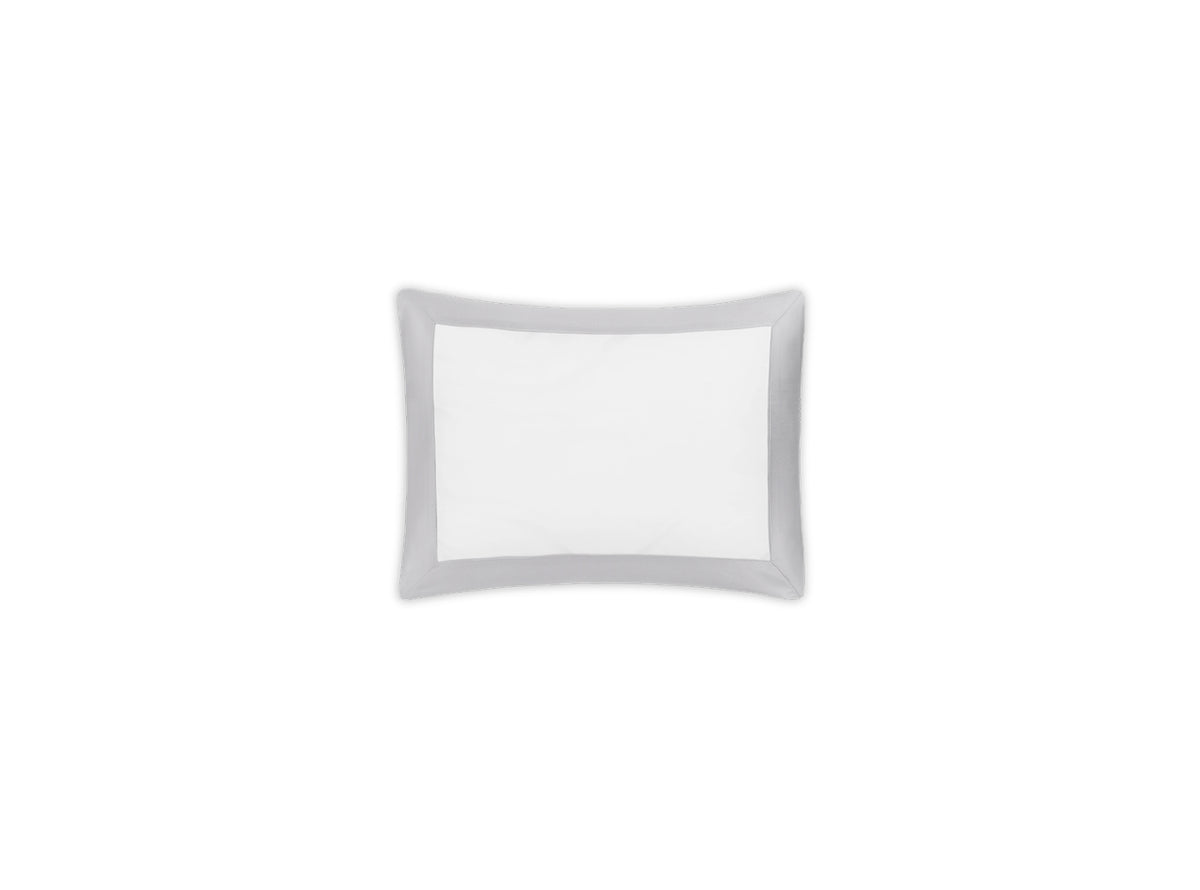 Boudoir Sham - Matouk Emory Pillow Sham in Dove at Fig Linens and Home
